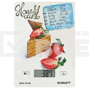Весы кухонные Scarlett SC-KS57P76 (Медовик)