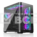 Компьютерный корпус без блока питания Case Raijintek ATREUS BT7, Midi-Tower, TG, 7x120мм ARGb, 2xUSB-A 3.0 + 1xUSB Type-C, E-ATX, ATX, mATX, mITX черный, фото7