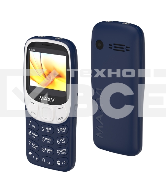Мобильный телефон Maxvi K200 blue