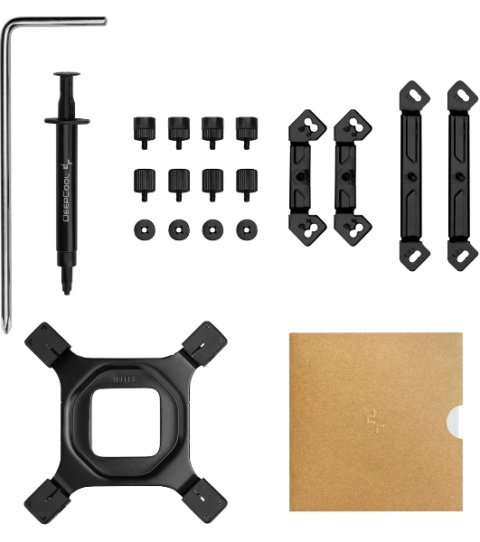 Кулер для процессора DEEPCOOL AK620 G2 DIGITAL NYX LGA1851/1700/1200/115X/AM5/AM4 (8шт/кор, TDP 260W, PWM, DUAL Fan 120мм, 6 тепл. трубок, Copper Base, черный) RET (R-AK620G2-BKNNMN-GJD-1)