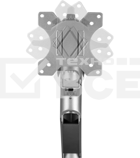 Кронштейн для мониторов Ultramounts UM717 серебристый 17'-49' макс.18кг крепление к столешнице поворот и наклон