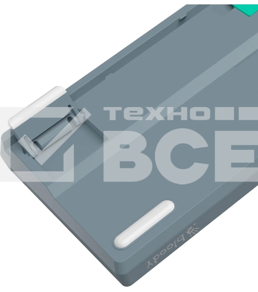 Клавиатура проводная A4Tech Bloody S87 Energy USB серый/зеленый