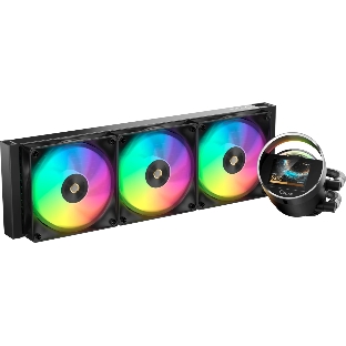 Система охлаждения Ocypus Sigma L36 BK ARGB, 360мм, LCD Pump 2.4', 3x120мм ARGB fans, LGA115X/1200/1700/18XX, AM4/AM5