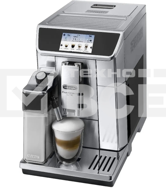 Кофемашина автоматическая DeLonghi ECAM650.75.MS металлик/черный, исп. кофе - молотый/зерновой, 2 л, 1450 Вт, 19 Бар.
