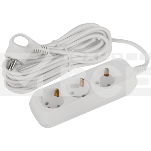 Удлинитель электрический ЭРА UDL-16-370-E Greenline 3 розетки с заземлением 7м ПВС 3x1мм2