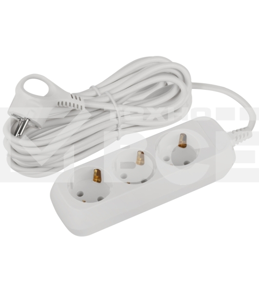 Удлинитель электрический ЭРА UDL-16-370-E Greenline 3 розетки с заземлением 7м ПВС 3x1мм2