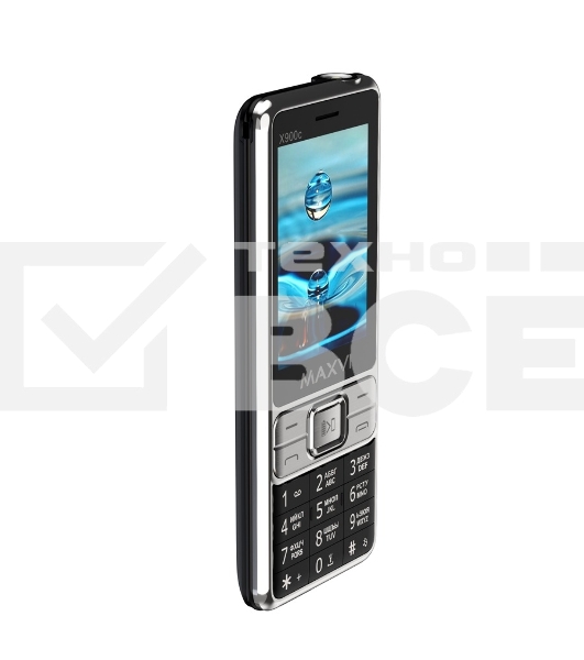 Мобильный телефон Maxvi X900c черный