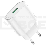 Блок питания (сетевой адаптер) HOCO C109A Fighter, QC3.0, 18W, белый, фото3