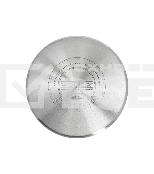 Кастрюля WEBBER BE-349/2 4,8 л, 22 см, из нержавеющей стали со стеклянной крышкой