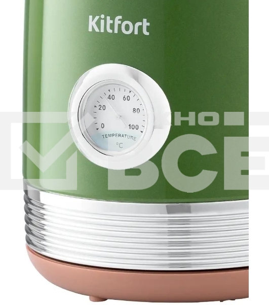 Чайник электрический Kitfort KT-6110 1.7л. 2200Вт зеленый (корпус: нержавеющая сталь)