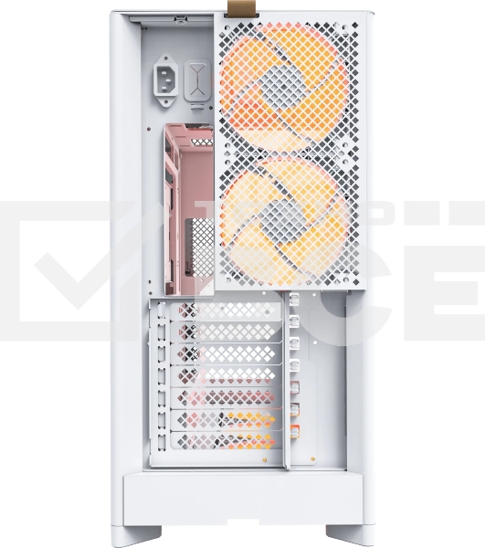 Компьютерный корпус Montech HS02 PRO белый без БП ATX 4x140мм 2xUSB 3.0 audio bott PSU