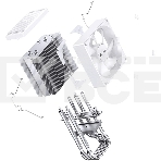 Кулер для процессора JONSBO CR-1400 EVO ARGb (180W, 4-pin PWM, 130мм, Al/Cu, 4x6мм, ARGb, 1x92мм, 38.2CFM, 33.8dBA, 2200RPM, S: 1700/1200/115X, AM4/AM5 белый), фото2