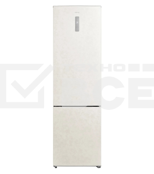 Холодильник Centek CT-1723 бежевый двухкамерный 254/85 л морозилка снизу, No Frost