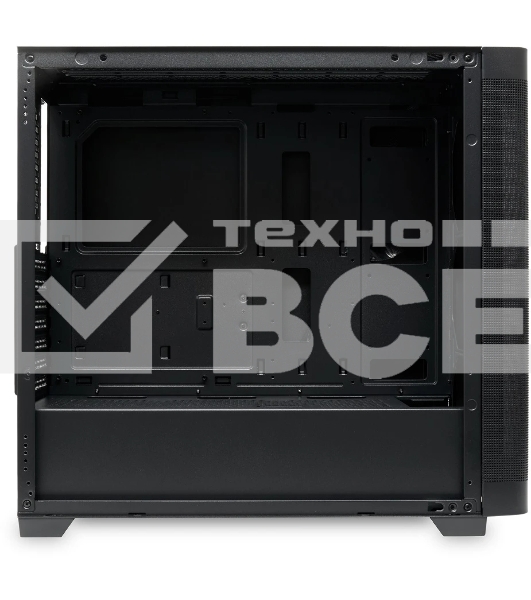 Компьютерный корпус без блока питания Case HSPD M740, Mesh Mid Tower, черный, TG, 0.6 SPCC, no fans, E-ATX, ATX, mATX, mITX, 170/400/200мм, 4x2.5