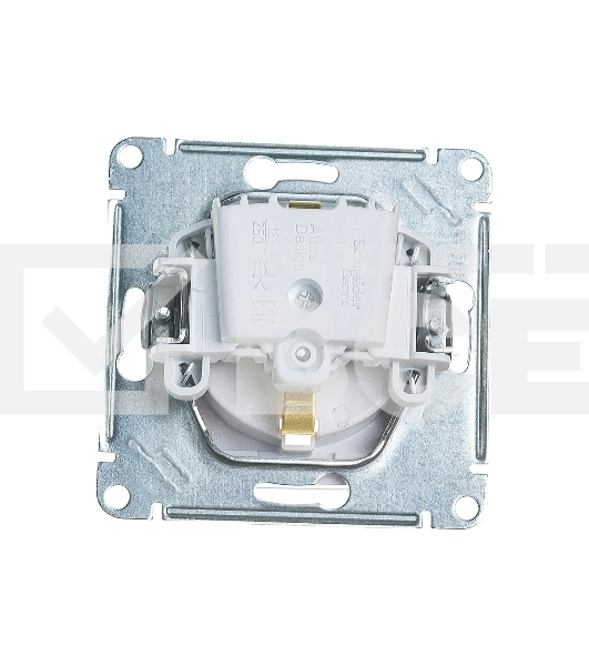 Механизм розетки 1-м СП AtlasDesign AQUA с заземл. защ. шторки с защ. крышкой 16А IP44 белый, SchE ATN440146