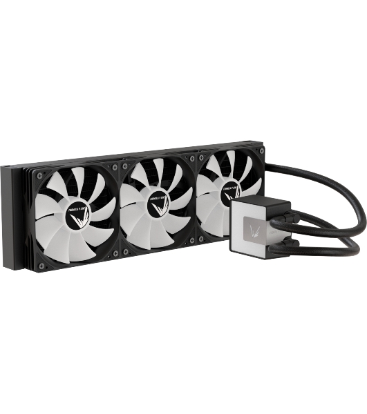 Кулер с водяным охлаждением Formula V Line ICE JET GLOW 360 BK, 360мм, 3x120мм, ARGB fans, LGA115X/1200/1700/1851, AM4/AM5