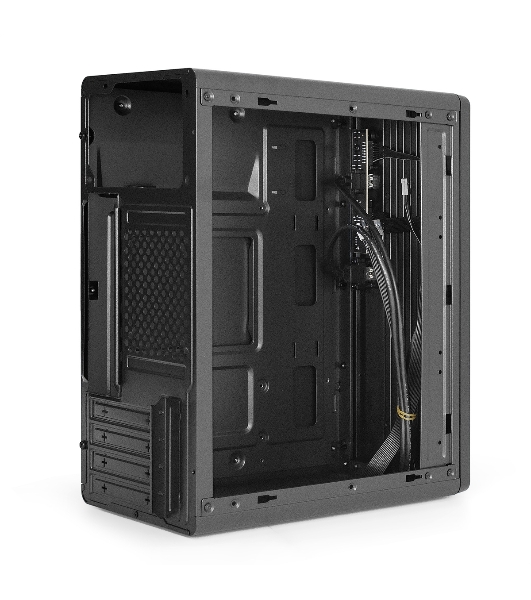 Корпус ExeGate BAA-503U2-UNS350, Mini-Tower, чёрный, 1 x 80/90 мм, БП 350 Вт