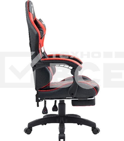 Кресло игровое Defender Colran черный/красный, класс 4, PU, подножка