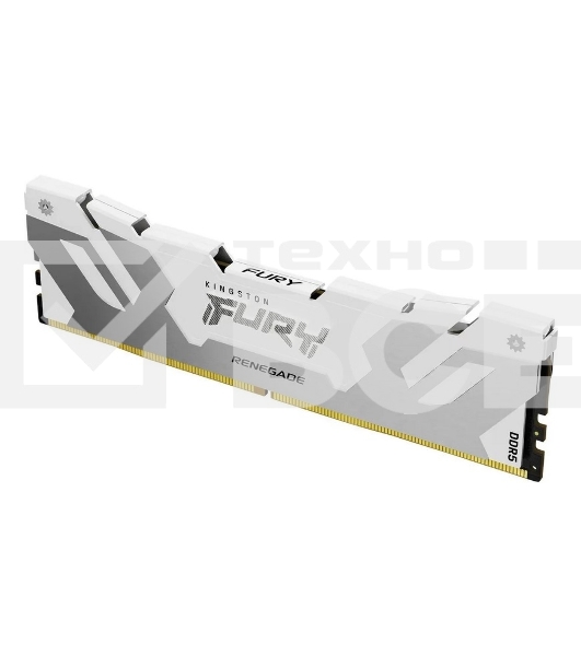 Оперативная память Kingston Fury Beast, DDR5, 16GB (1x16GB), 7200MHz, CL38, с радиатором, белый