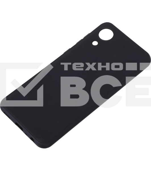 Чехол (клип-кейс) BoraSCO Silicone Case для Samsung Galaxy A03 Core черный (матовый)