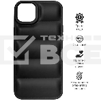 Чехол (клип-кейс) DF iJacket-02, для Apple iPhone 14 Plus, черный df ijacket-02 (black), фото2