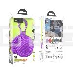 Портативная колонка круглая HOCO BS60  фиолетовый, фото3