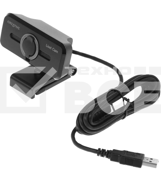 Камера Web Creative Live! Cam SYNC 1080P V2 черный 2Mpix (1920x1080) USB2.0 с микрофоном