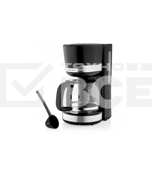 Кофеварка капельная BRAYER BR1120 черный, исп. кофе - молотый, 1.5 л, 1000 Вт.