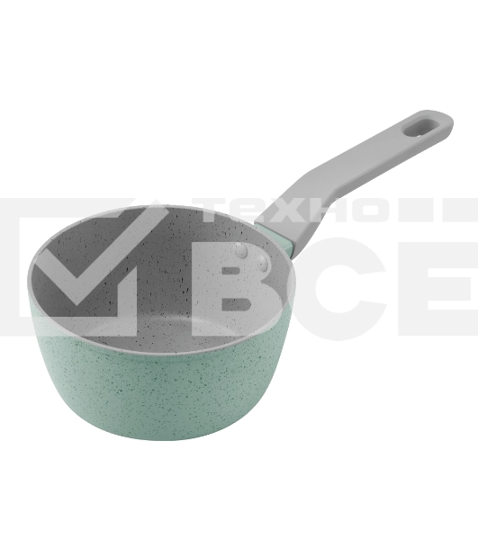 Ковш Maunfeld HELGA MSP14FA05FS из кованого алюминия со стеклянной крышкой, 16 см, 1,4 л.