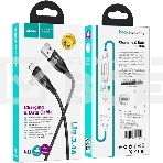 Кабель Hoco U93 Shadow iP USB (m)-Lightning (m) 1.2м черный коробка, фото5