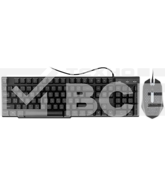 Клавиатура + мышь Оклик GMNG 400GMK клав:черный мышь:черный USB