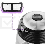 Чайник электрический Kitfort КТ-6126 1.7л. 2200Вт черный (корпус: стекло), фото3