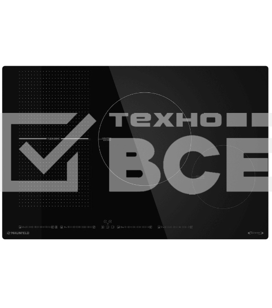 Индукционная варочная панель Maunfeld CVI804SFBK Inverter черный