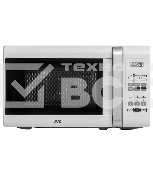 Микроволновая печь JVC JK-MW380S белый, 20 л, 700 Вт, переключатели - сенсор