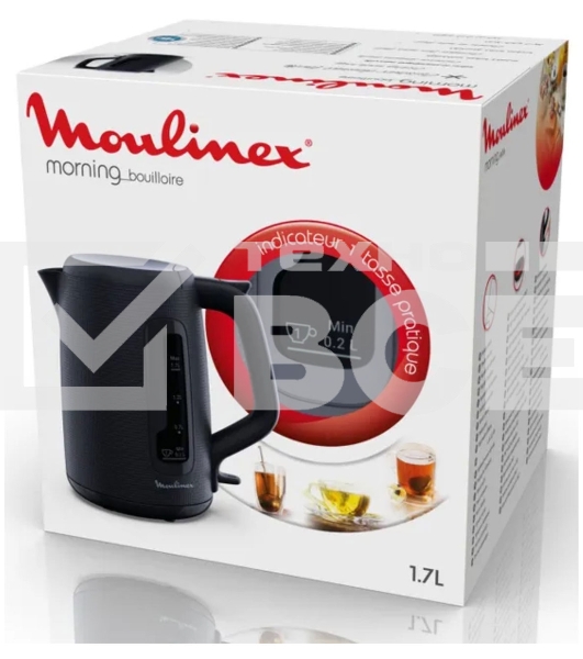 Чайник электрический Moulinex BY2M0810 1.7 л, 2400 Вт, черный