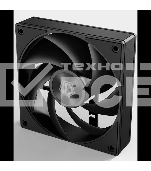 Вентилятор для корпуса ID-COOLING AF-1230-K черный, 120 мм, 2000 об/мин, 31.1 дБ, 4 pin