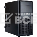 Компьютерный корпус Midi Tower InWin PE689 Black 750W P75F 80plus Gold USB3.0*2+A(HD)+front fan 120mm*1+rear fan 120mm*1+ 2*2SATA+1*1SATA+Intrusion Switch/ holes for SL20” RACKMOUNT, фото 1