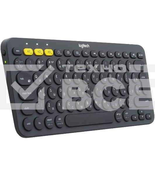 Клавиатура Logitech K380 беспроводная, Bluetooth, темно-серый