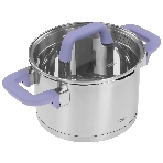 Кастрюля Lara LR02-254 Лаванда 5 л, 22 см, с крышкой, нержавеющая сталь, фото4