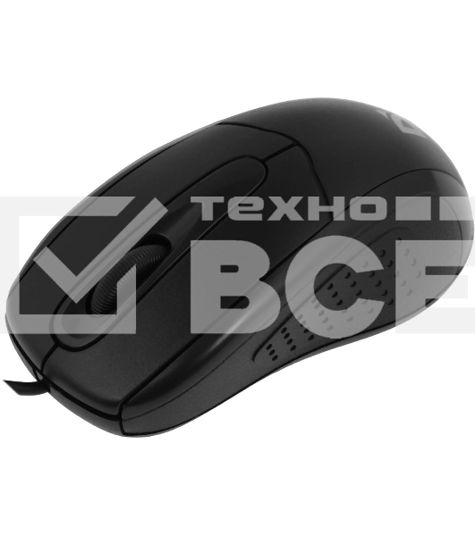 Мышь проводная Defender Standard MB-580 черный, 1000 dpi, USB, кнопки - 3