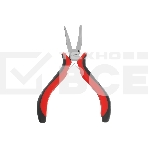 Длинногубцы Matrix Mini, 130 мм, никелированные, изогнутые, авторазжим, двухкомпонентные рукоятки, фото4