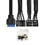 Корпус ExeGate BAA-503U2-UNS500, Mini-Tower, чёрный, 1 x 80/90 мм, БП 500 Вт, фото5