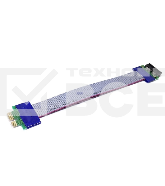 Переходник кабель удлинитель PCI-E x1 Female to PCI-E x1 Male, Espada EPCIEM-PCIEF18r