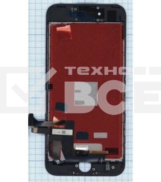 Дисплей Amperin для Apple iPhone 7 в сборе с тачскрином (IPS), черный