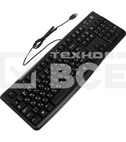 Клавиатура Logitech K120 EER проводная, USB, черный