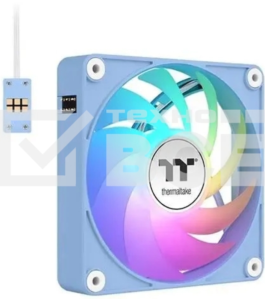 Вентилятор для корпуса Thermaltake CT140 EX Sync Hydrangea ARGB 140х140x25 синий (упаковка 3шт) CL-F197-PL14BU-A