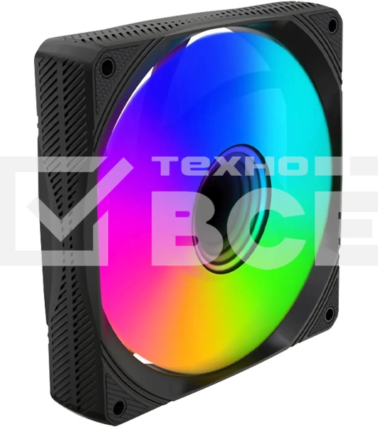 Вентилятор для корпуса Bloody BD-CF120ARGB1 ARGB черный, 120 мм, 1600 об/мин, 26 дБ, 4 pin