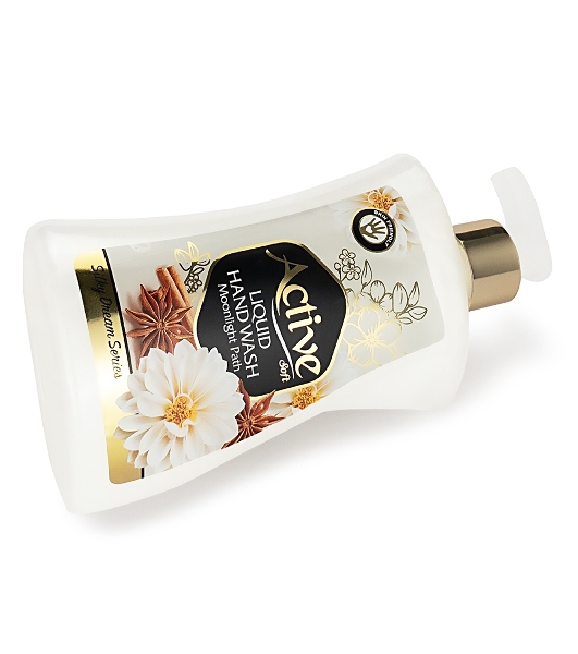 Жидкое мыло жемчужное Active 450 мл. С дозатором. Орхидея и корица (511801639)