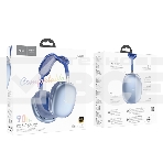 Беспроводные/проводные наушники Hoco W55 небесно-голубой, накладные, Bluetooth + проводной, фото2