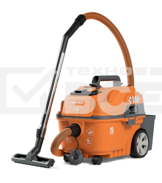 Строительный пылесос Daewoo DAVC 2000S 1500Вт (уборка: сухая/сбор воды/выдув) оранжевый